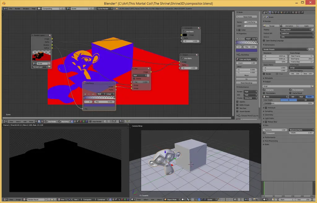 blender Compositor node setup