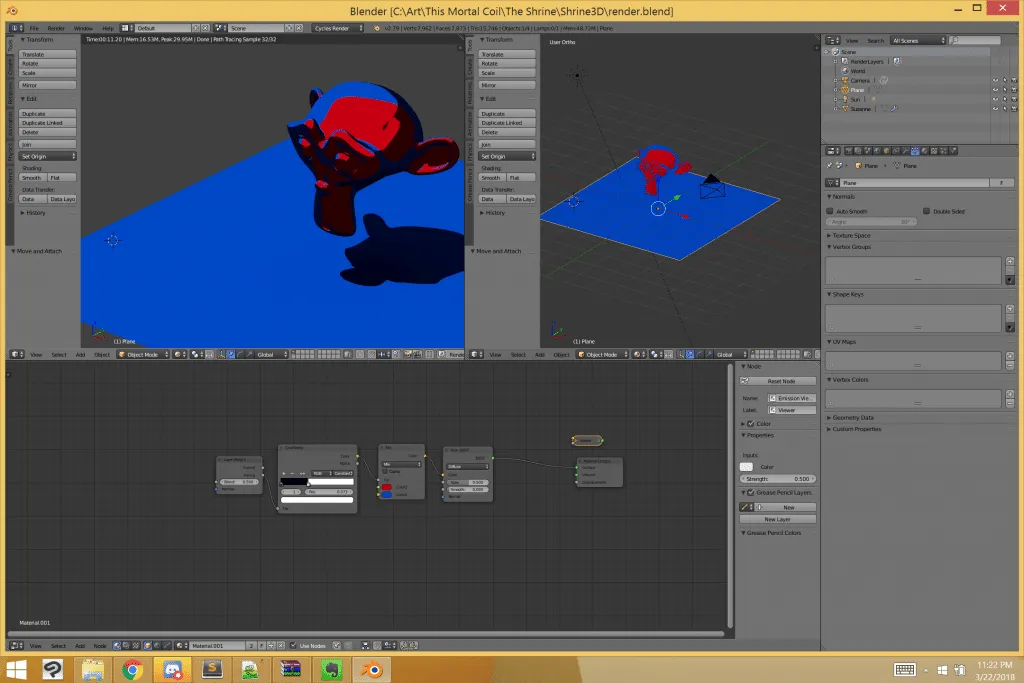 Toon Shading and dual colors