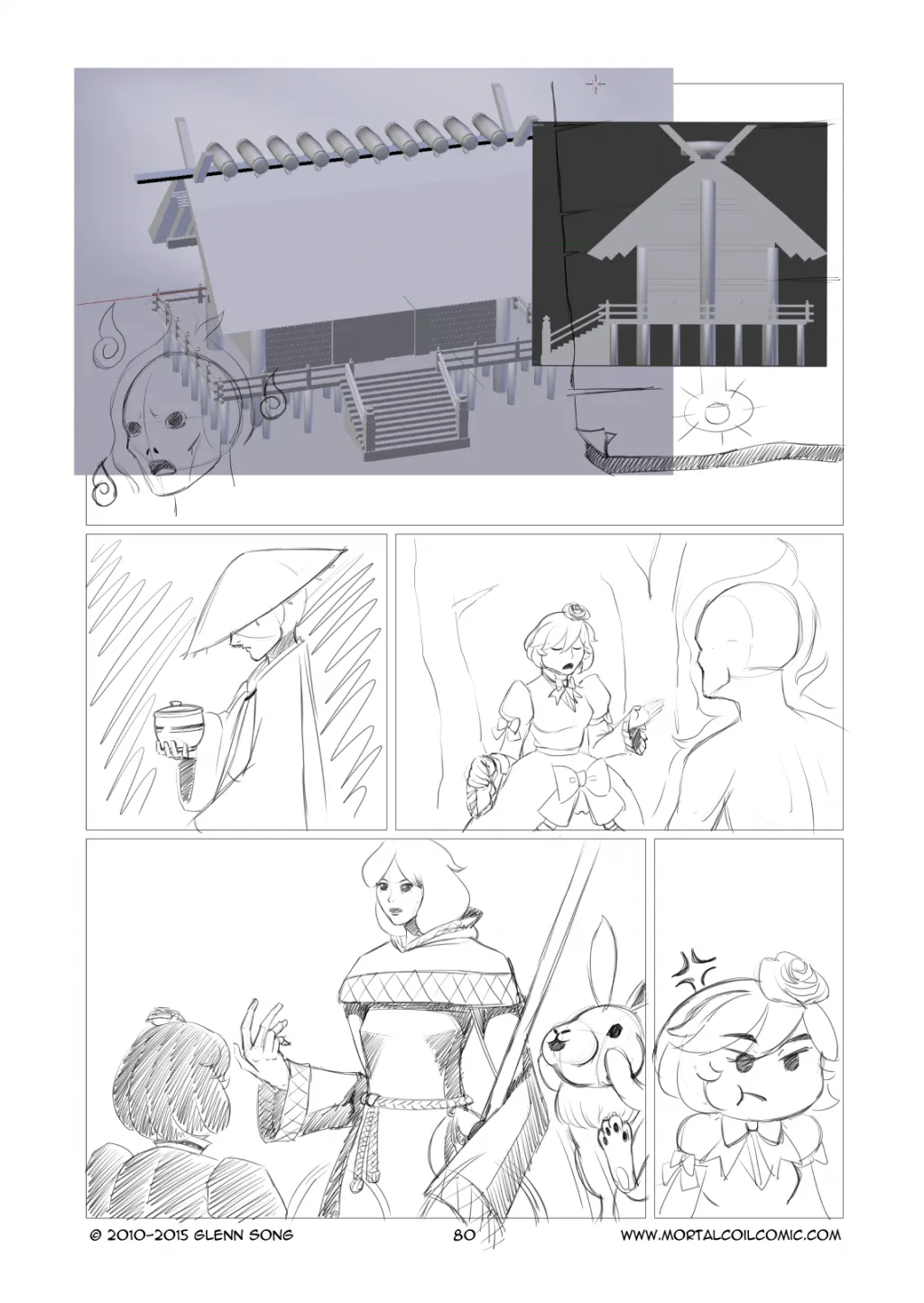 The Ferrywoman - 5 pencils