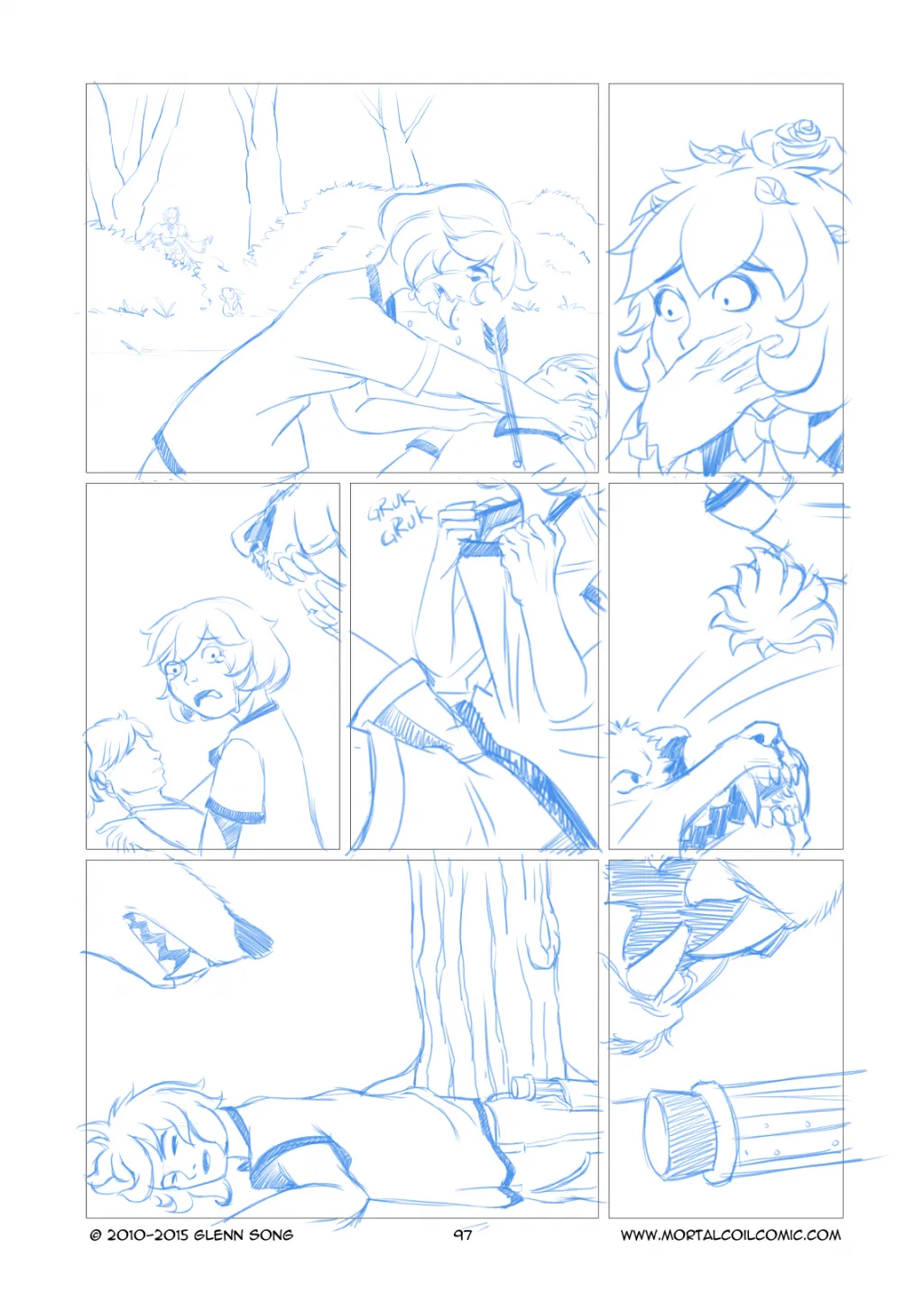 The Miracle, Page 1 Pencils