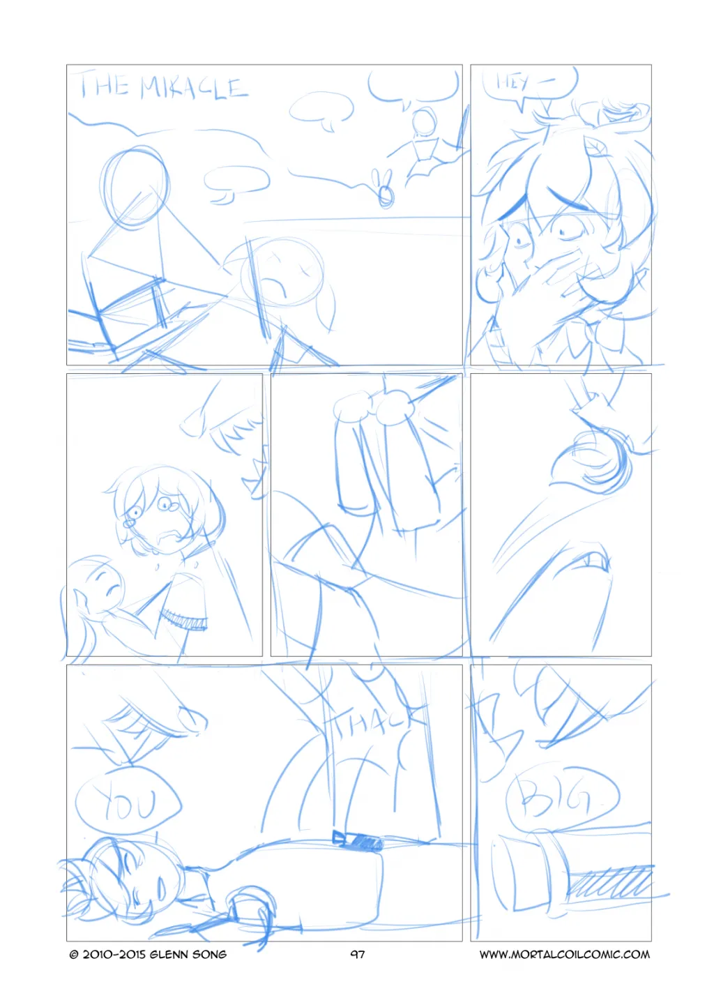 The Miracle, Page 1 Storyboards
