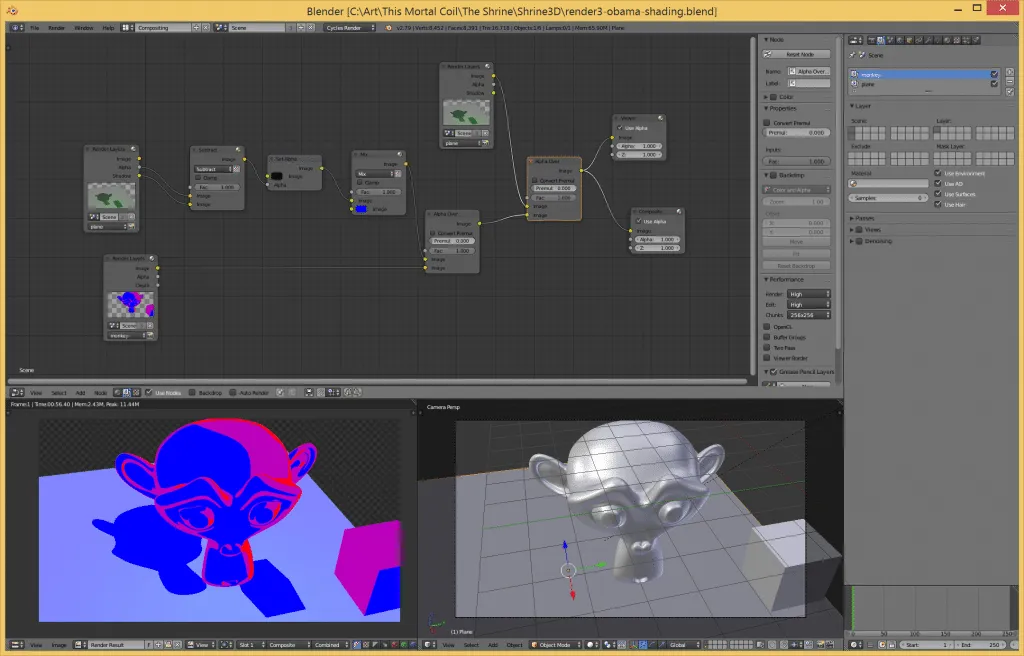 Obama Hope Style Rendering with Blender Compositor