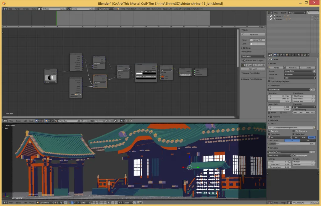 The Shrine Shader Node Recipe