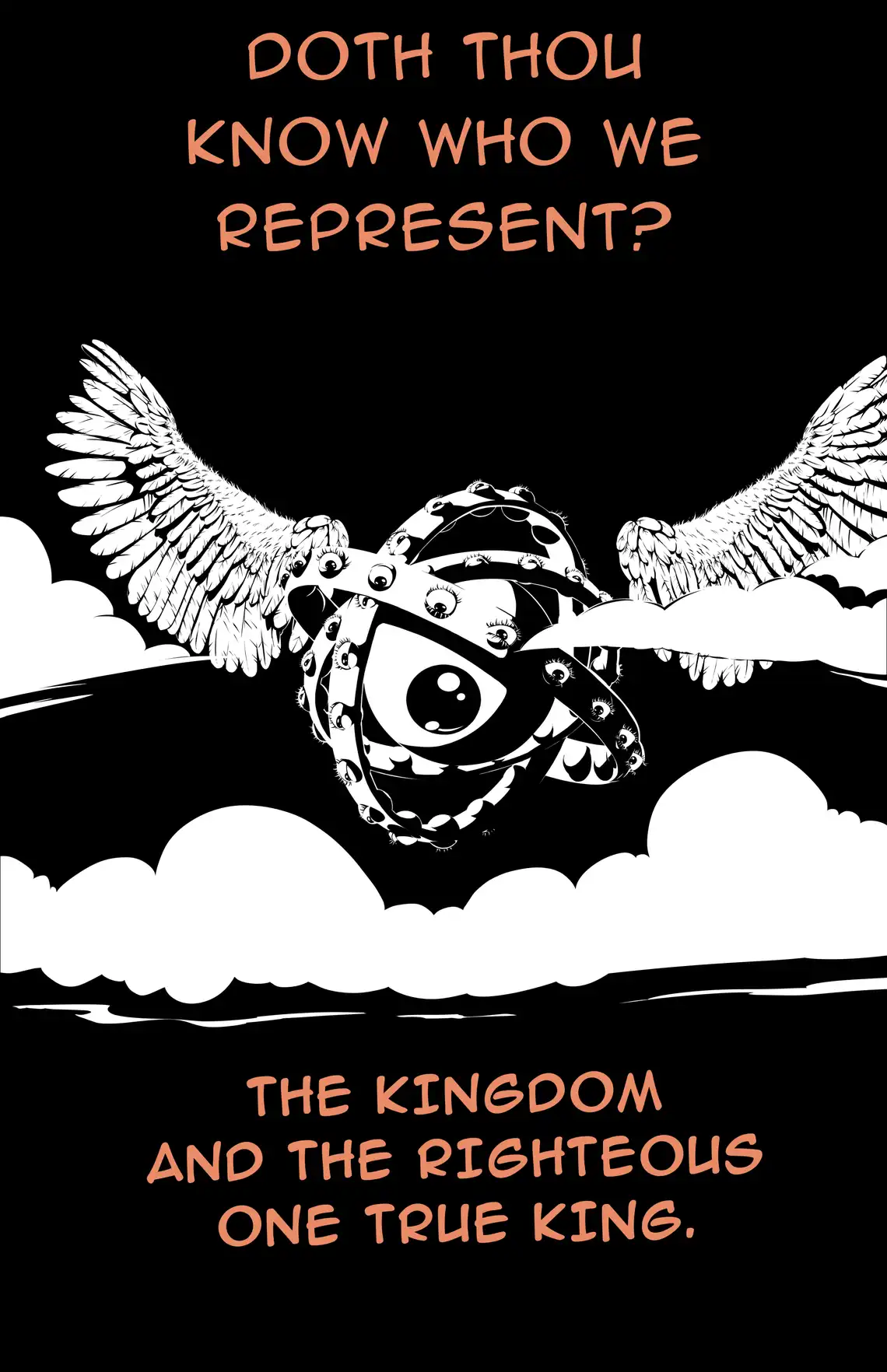 Natsumi and the Ferrywoman confront a celestial being, the ophanim, in the Eternal Realm. Tensions rise as Natsumi challenges the creature's authority, revealing her bold personality amidst a cosmic confrontation.